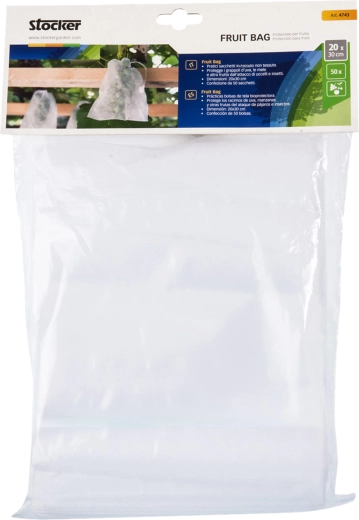 Sachets de protection pour fruits 20 × 30 cm, 50 pcs STOCKER