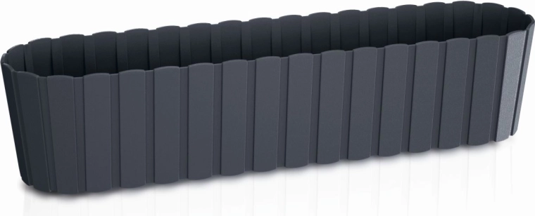 Jardinière en plastique Boardee Case anthracite 58,7 cm