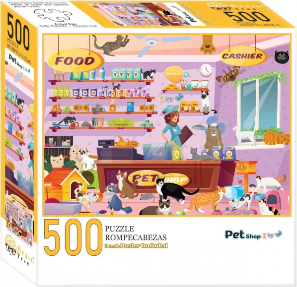 Puzzle Animalerie 500 pièces