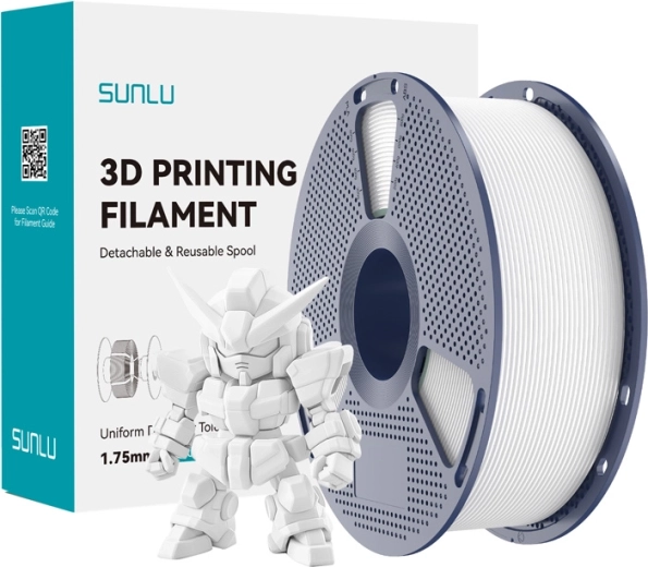 Sunlu PLA+ 2.0 filament 1,75 mm blanc