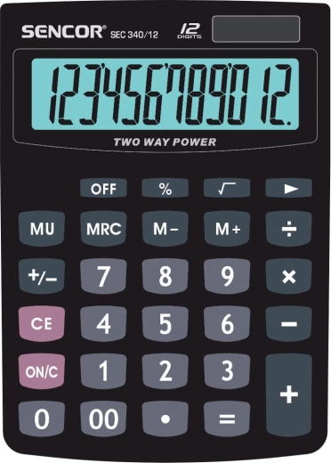 Calculatrice de bureau Sencor SEC 340/12 Dual