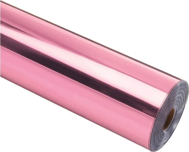 Film métallique autocollant HTVRONT Chrome or rose 30,5 × 90 cm