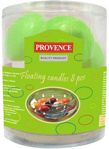 Bougies flottantes vert clair 8 pcs