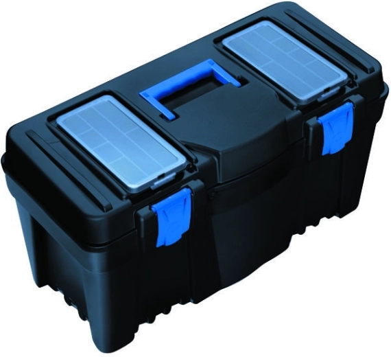 Boîte à outils en plastique Caliber 25 avec organiseurs