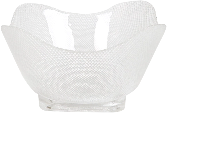 Saladier en verre Wave carré 20 × 20 cm