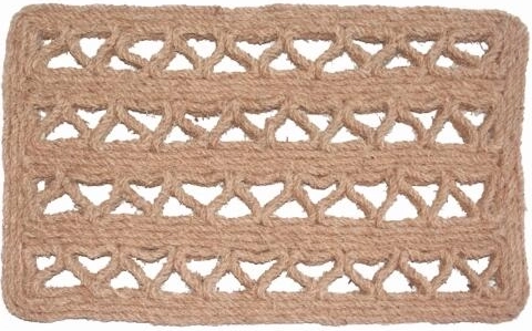 Paillasson à grille en coco 35 × 60 cm