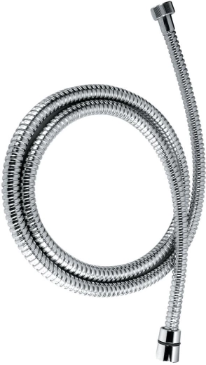 Tuyau de douche 175 cm chromé en métal