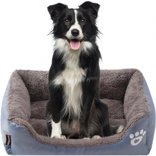 Grand lit gris pour chien ou chat