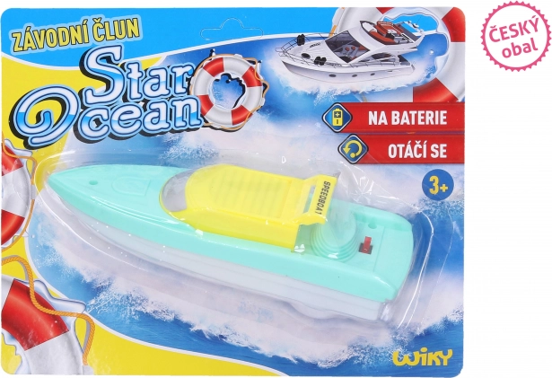 Bateau à piles 18 cm - Emballage tchèque