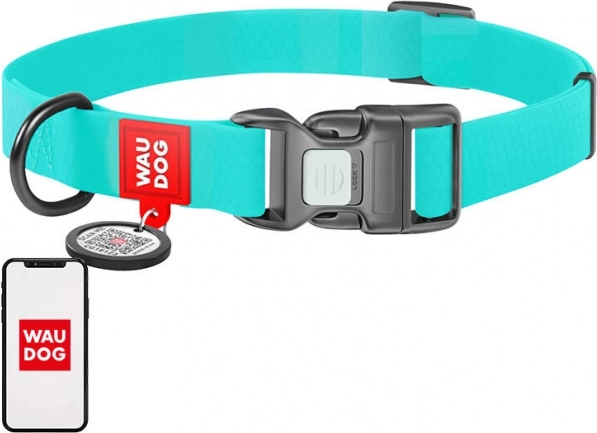 Collier lumineux étanche pour chien avec passeport QR WAUDOG