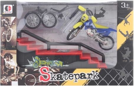 Rampe avec moto à visser