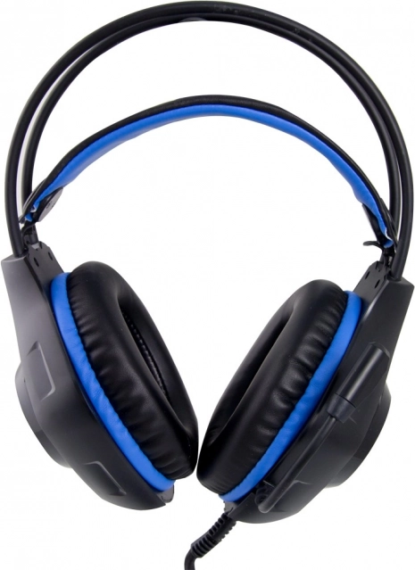 Casque de jeu avec microphone Deathstrike bleu