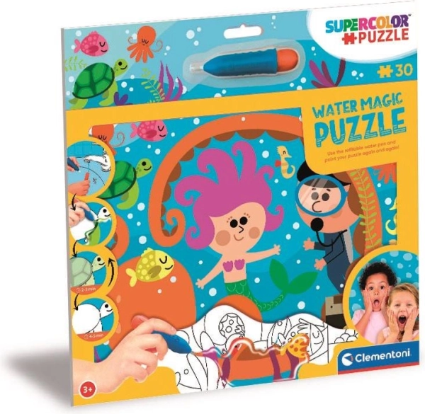 Puzzle avec peinture à l'eau Profondeurs de la mer 30 pièces