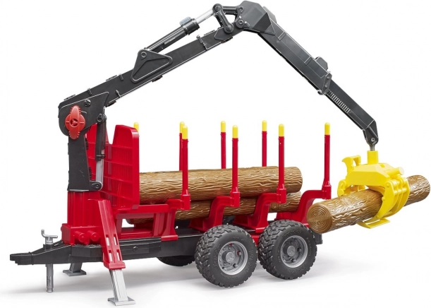 Transporteur de bois Bruder avec bras de chargement