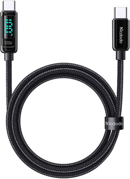 Câble USB-C Mcdodo 100W 1,2 m noir