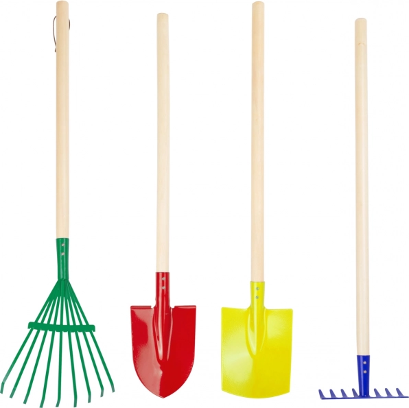 SMALL FOOT ensemble d'outils de jardin pour enfants (4 pièces)
