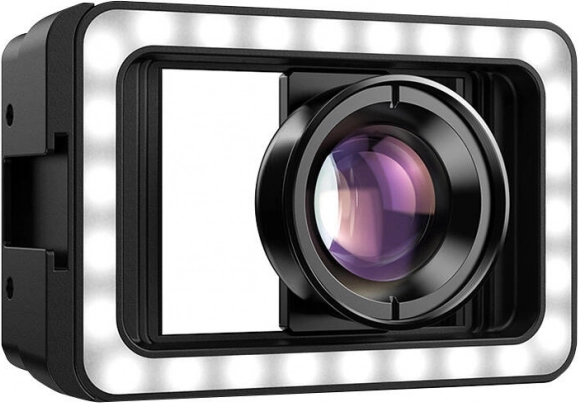 Objectif macro mobile avec LED