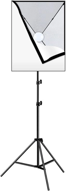 Ensemble de studio Puluz Softbox 50x70 cm avec trépied et ampoule LED