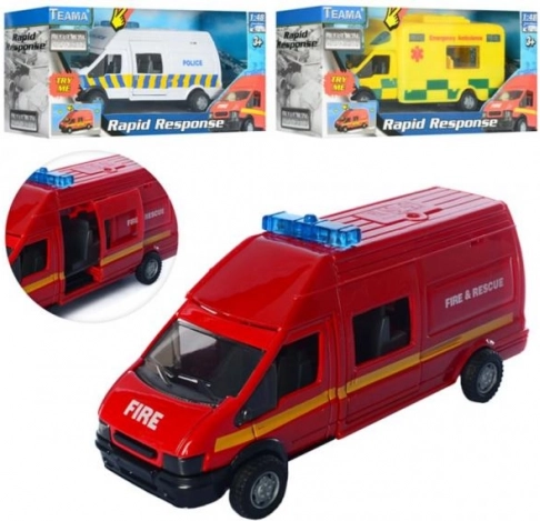 Voiture métallique Rapid 1:48 avec son