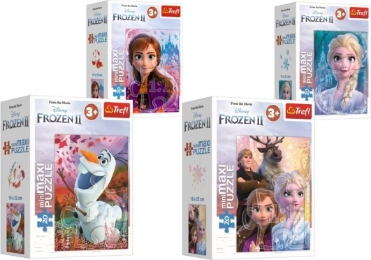 Minipuzzle La Reine des Neiges II 20 Maxi pièces, 4 motifs – Anna