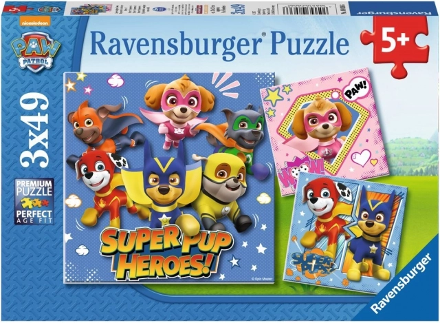 Puzzle Ravensburger PAW Patrol 3×49 pièces
