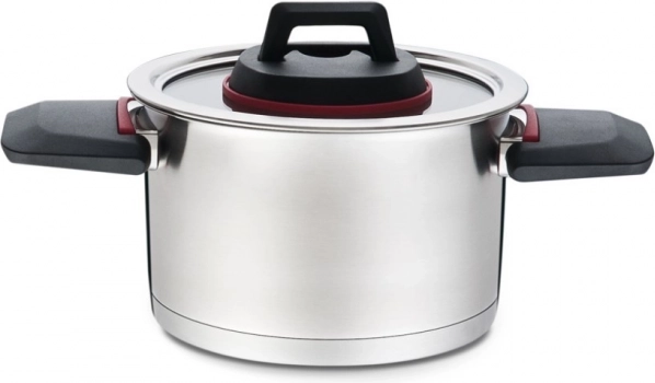 Casserole en acier inoxydable Maestro 2,3 l avec couvercle