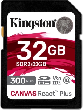 Carte mémoire SD 32GB Canvas React Plus UHS-II