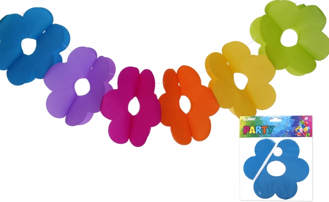Guirlande en papier avec fleurs