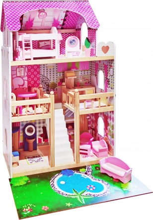 Maison de poupées en bois