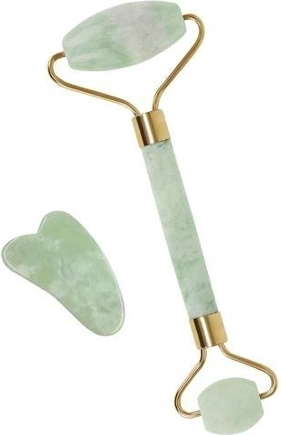 Rouleau de massage en jade pour le visage