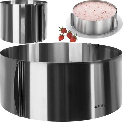 Cercle à gâteau réglable en acier inoxydable 12 cm