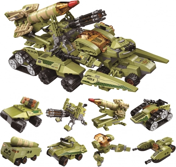 Qman Thunder Expedition Véhicule de Bataille Kit 8v1