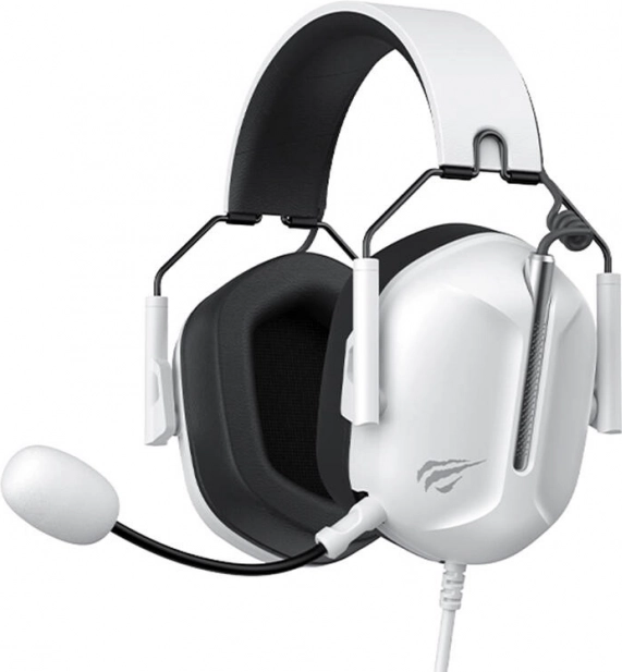 Casque gaming HAVIT H2033D, blanc‑noir