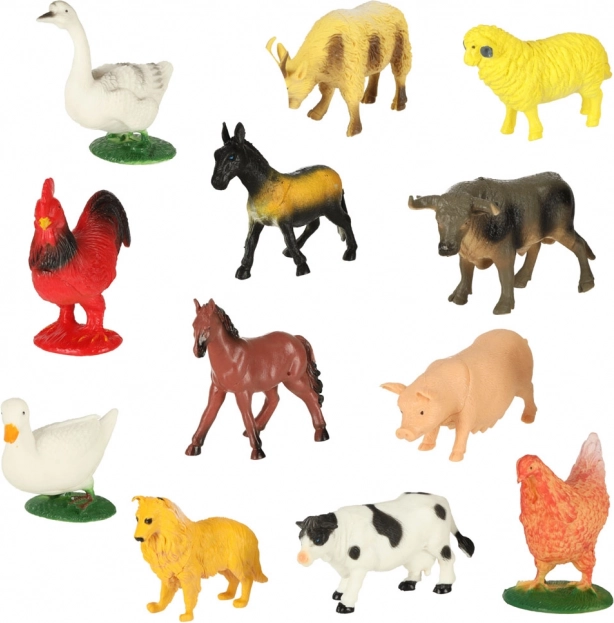 Ensemble de Figurines Éducatives d'Animaux de la Ferme