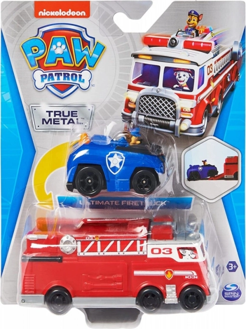Ensemble de véhicules Pat' Patrouille - Camion de pompiers et Chase