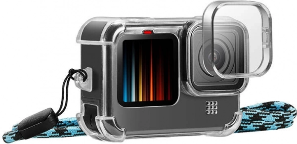 Étui de Protection avec Couvercle d'Objectif et Sangle de Cou pour GoPro Hero 9 / 10 / 11