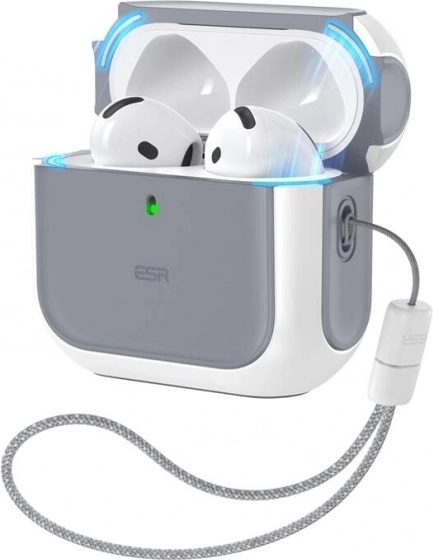 Coque pour AirPods 4 Orbit Hybrid blanche