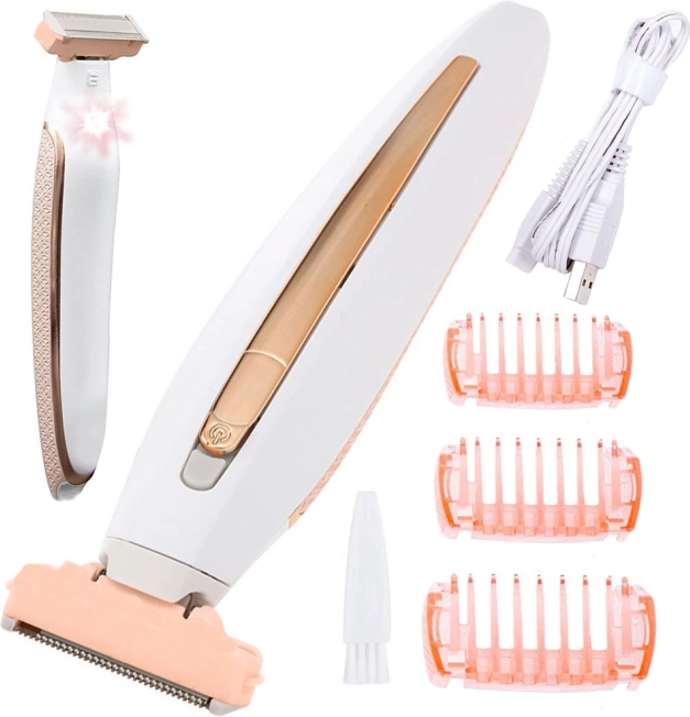 Épilateur corporel et rasoir bikini avec chargement USB