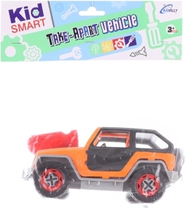 Jeep en plastique à visser pour enfants 18 × 8,5 cm