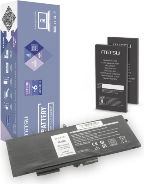 Batterie pour Dell Latitude 5490, 5590 6000 mAh