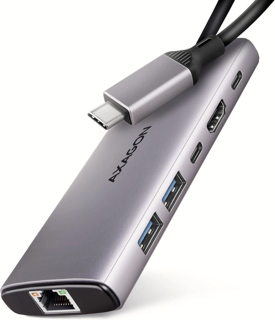 Hub USB multiprises 6-en-1 AXAGON avec 10 Gbps