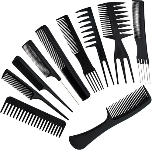 Peignes de coiffure - ensemble de 10 pièces