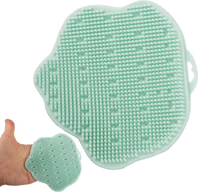 Brosse massante et nettoyante en silicone
