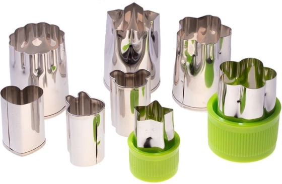 Ensemble de 8 emporte-pièces pour fruits et légumes
