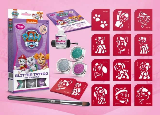 TyToo Tatouages Pailletés Pat'Patrouille pour filles