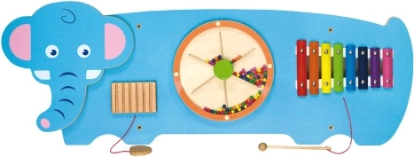 Viga tableau sensoriel mural éléphant FSC Montessori