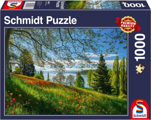 Puzzle Tulipes en fleurs sur l’île de Mainau 1000 pièces