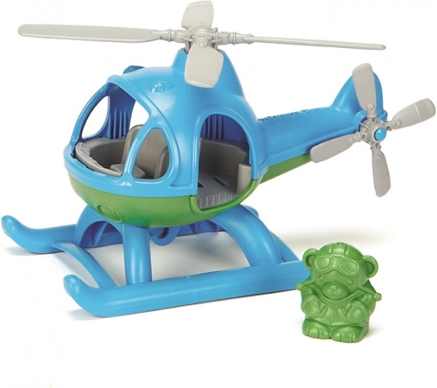 Hélicoptère Green Toys bleu