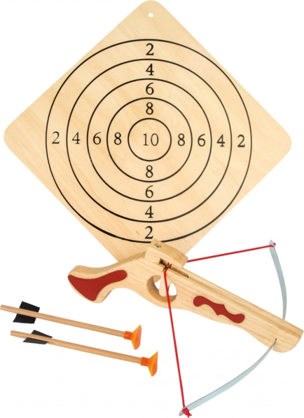 Arbalète en bois avec flèches et cible small foot
