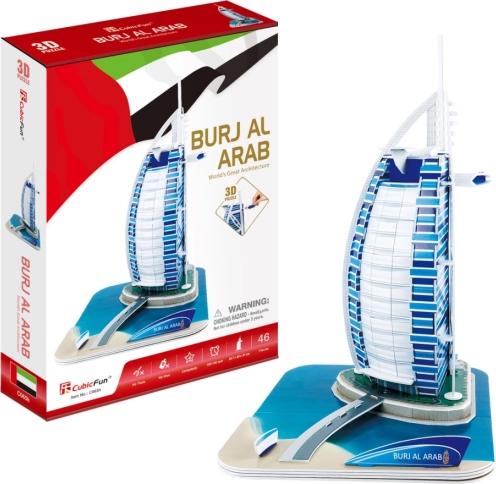 CUBICFUN puzzle 3D Burj Al-Arab 46 pièces